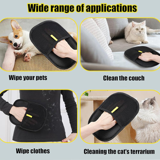 Reusable Pet Hair Removal Glove for Cats & Dogs