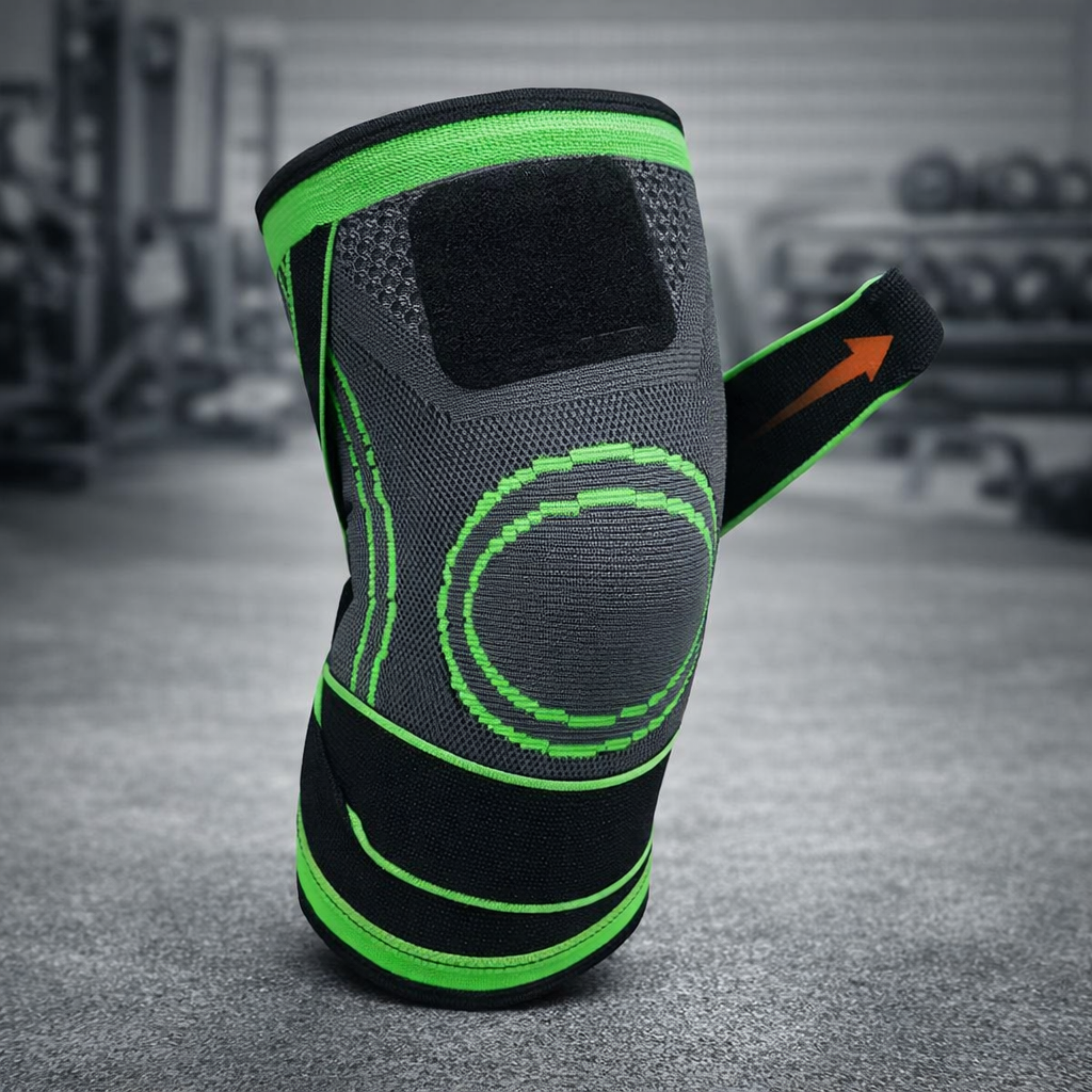 Premium Compression Knee Brace – High-Elasticity Joint Support Sleeve with Adjustable Dual Tension Straps