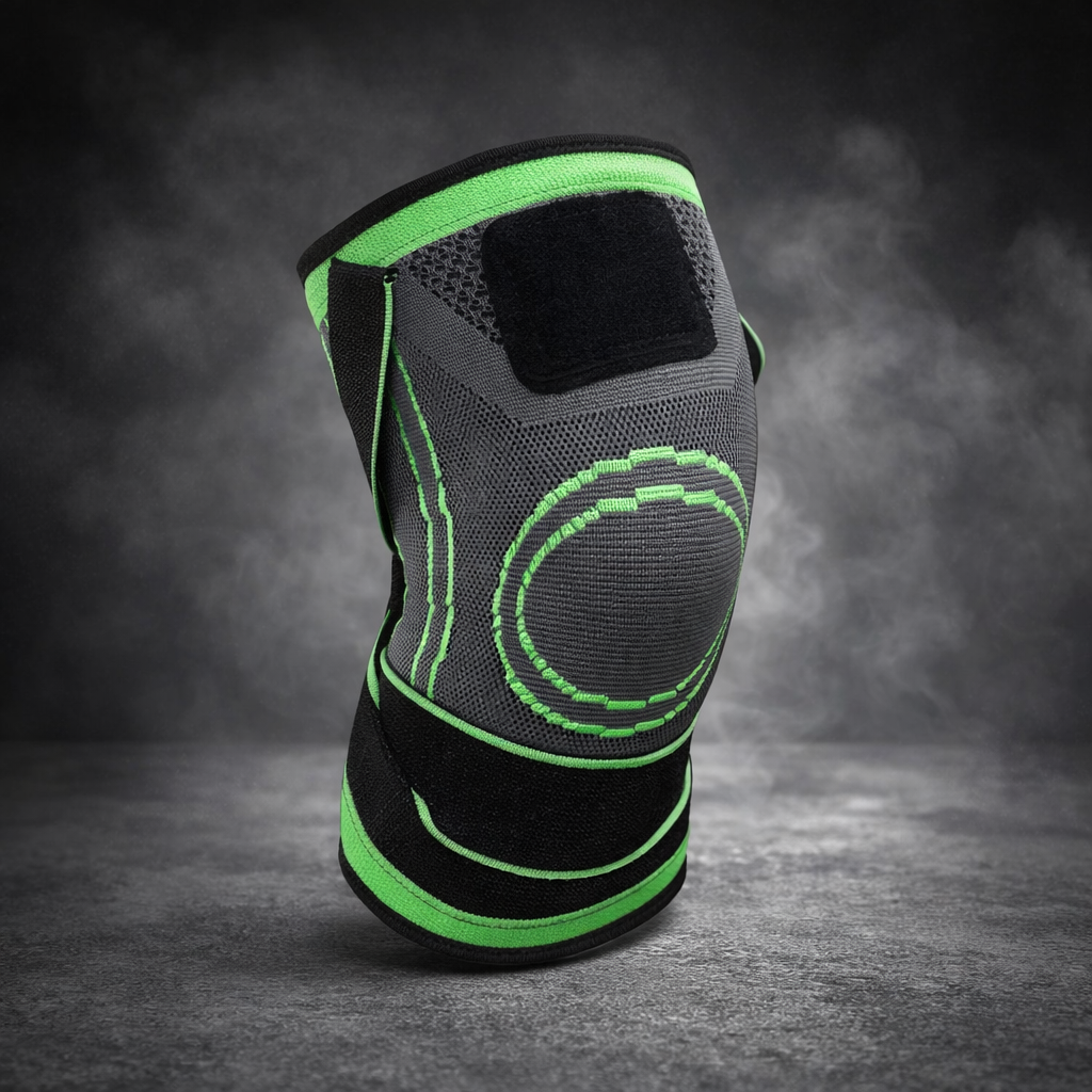 Premium Compression Knee Brace – High-Elasticity Joint Support Sleeve with Adjustable Dual Tension Straps