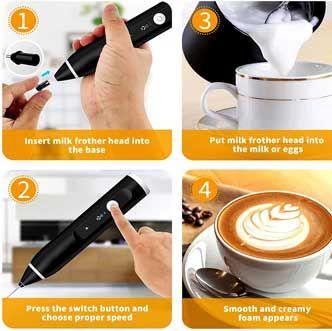 2 in 1 Electric Rechargeable Coffee Beater and Milk Frother-copy