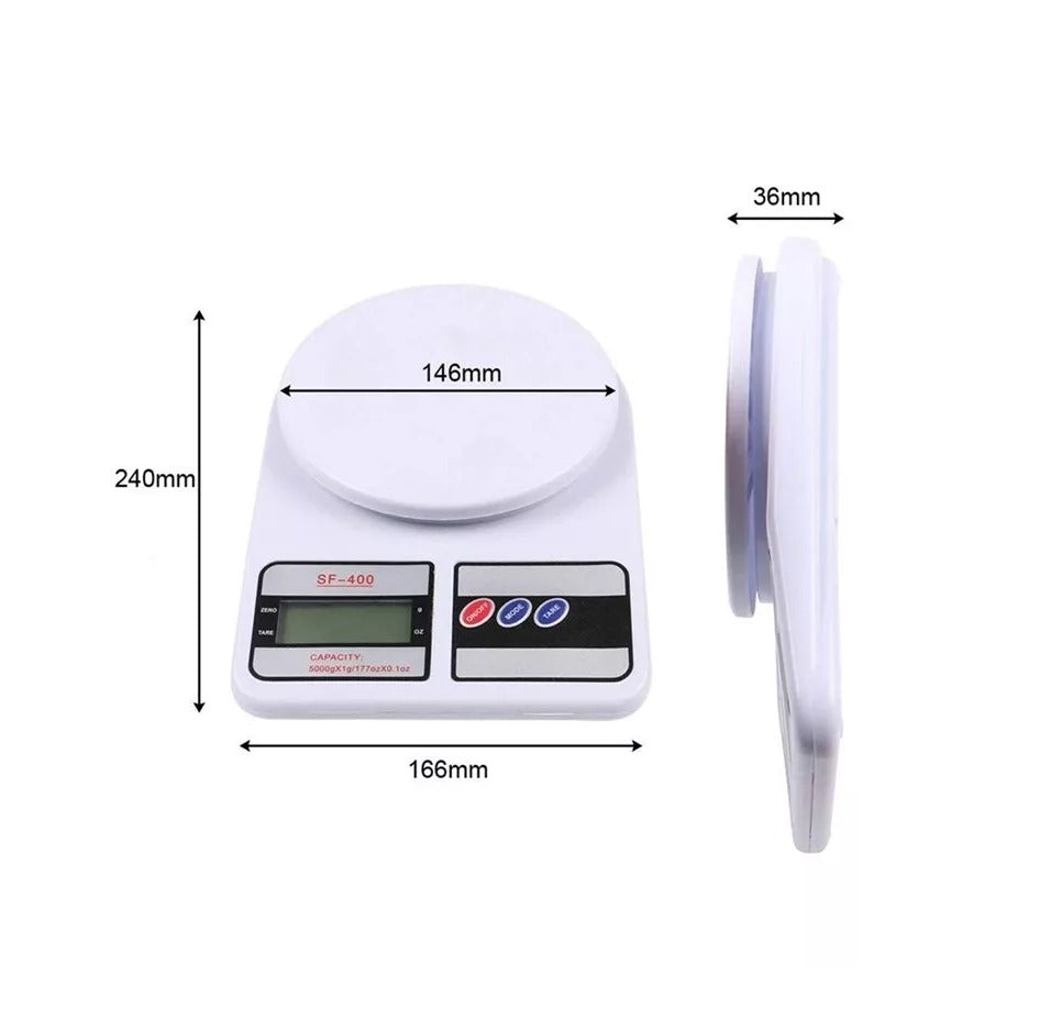 SF-400 Kitchen Weight Scale upto 10kg With Cell & Light