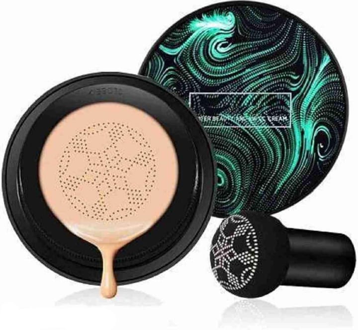 5-in-1 Professional Makeup Combo Kit – Primer, Cushion Foundation, Eyeliner, Lip Tint & Lipstick Set