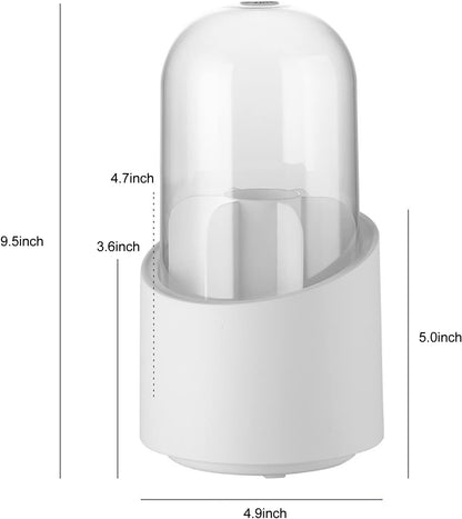 360° Rotating Makeup Brush Storage Box for Brushes, Lipsticks, Eyebrow Pencils & Beauty Tools