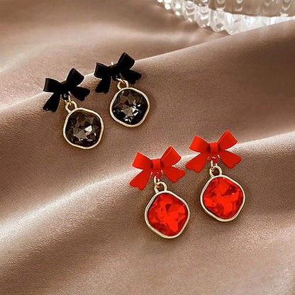 AWJ-166 Bow Shape Korean Earrings